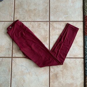 Burgundy 90 Degree by Reflex Full Length Legging!